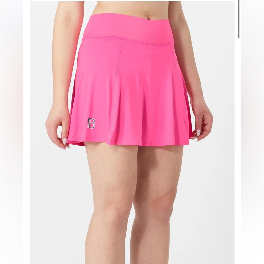 Pickleball Bella Women's A-Line Skirt - Pink Groovy S